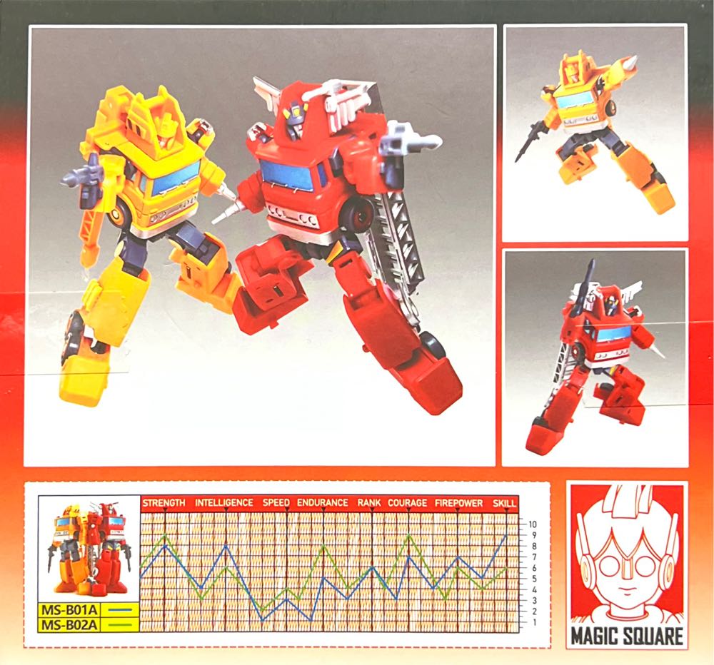 Transformers Legends: Architect (Grapple) & Fire Extingisher (Inferno) - Magic Square (Transformers 3rd Party) action figure collectible - Main Image 2