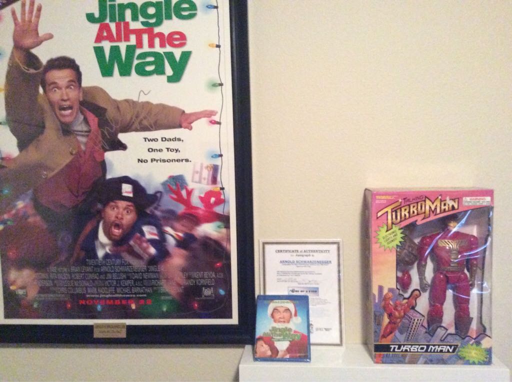 Jingle All The Way Arnold Schwarzenegger Autographed Movie Poster  action figure collectible - Main Image 2
