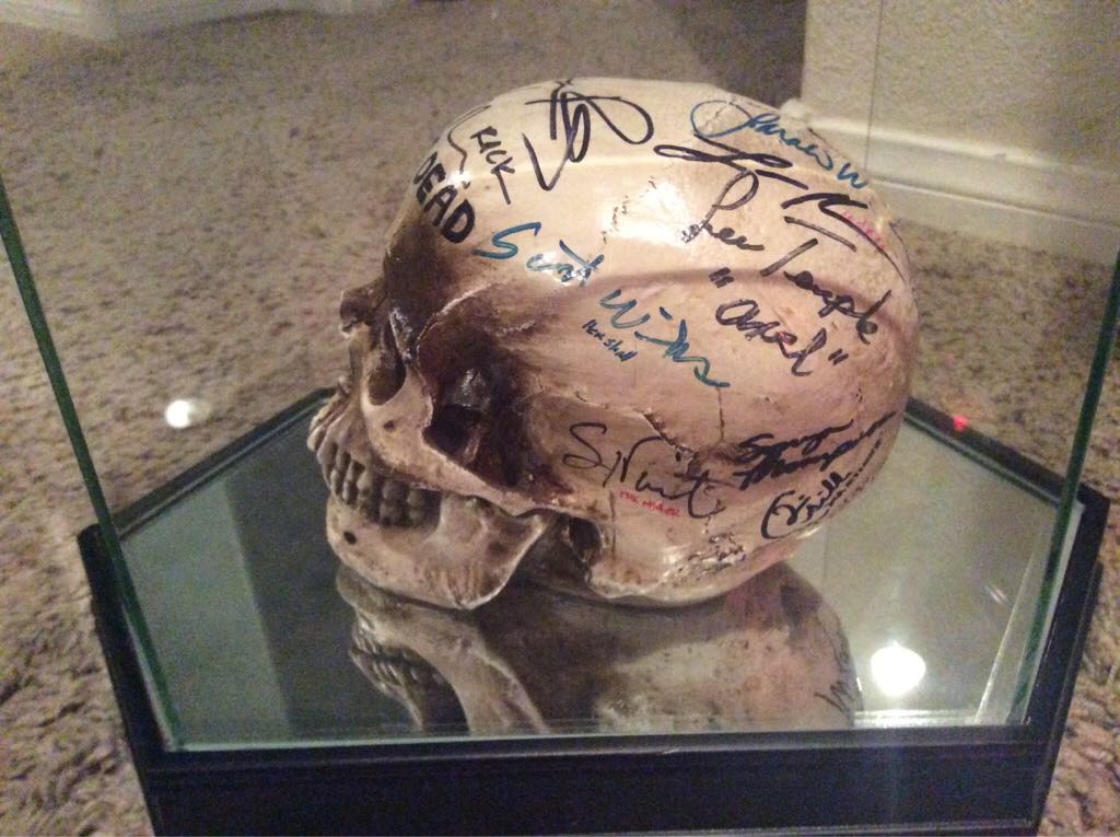 The Walking Dead Cast Autographed Skull  action figure collectible - Main Image 2