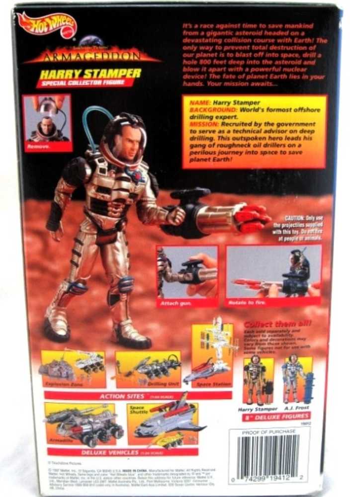 Mattel Wheels ARMAGEDDON - Harry Stamper - Mattel action figure collectible [Barcode 074299194122] - Main Image 3