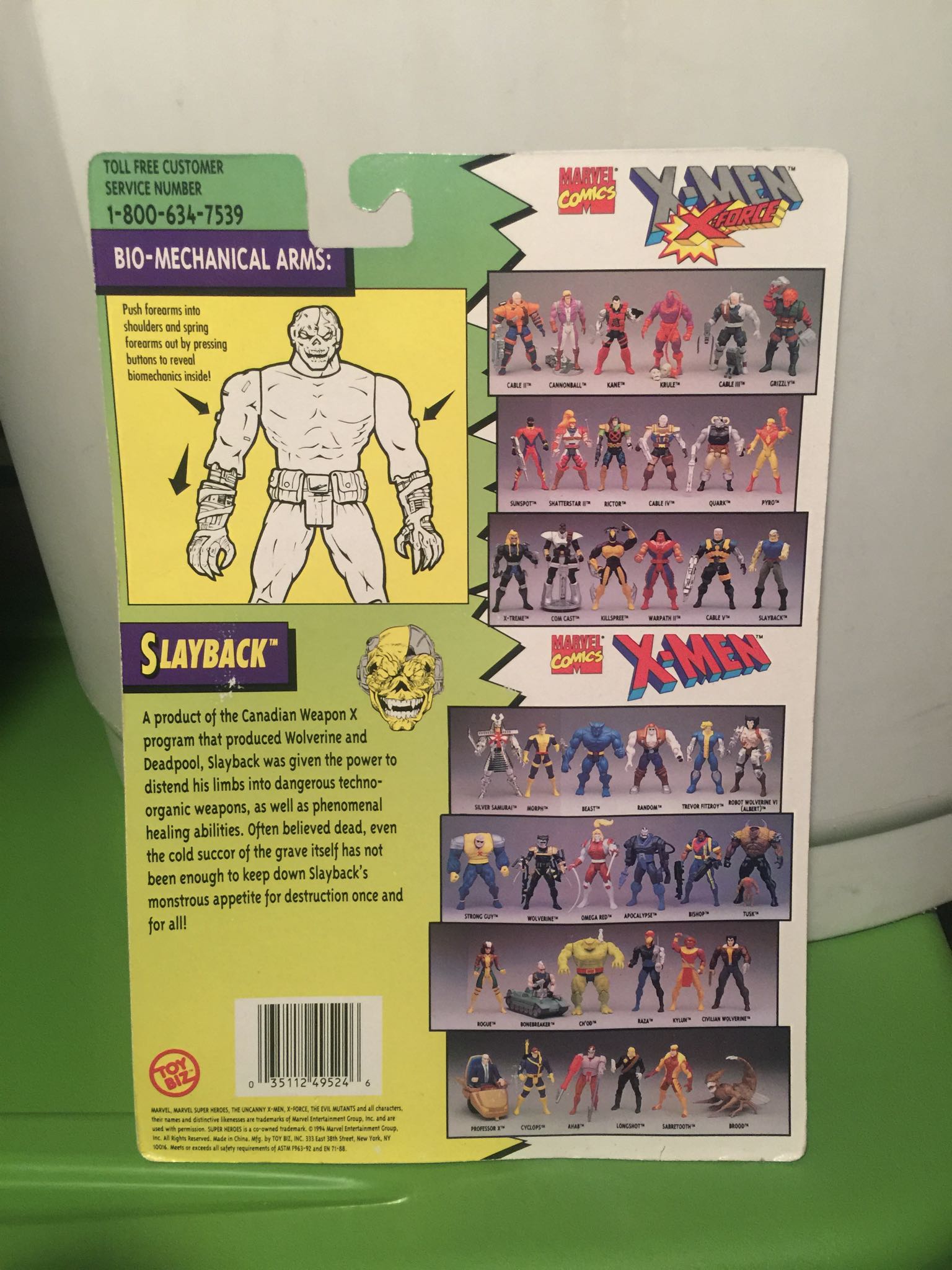 X-Men X-Force Slayback  action figure collectible - Main Image 2
