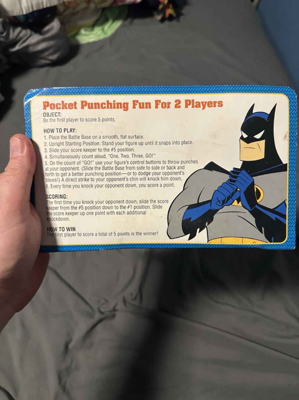 Adventures Of Batman & Robin Pocket Punchers - Riddler & Batman - Milton Bradley (DC:Batman) action figure collectible [Barcode 032244045264] - Main Image 3