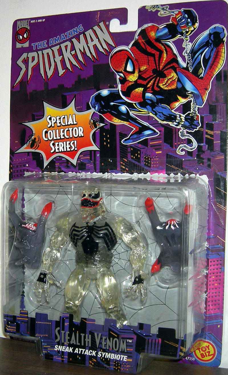 Venom [Stealth - Clear] - Toy Biz (Spider-Man) action figure collectible - Main Image 1