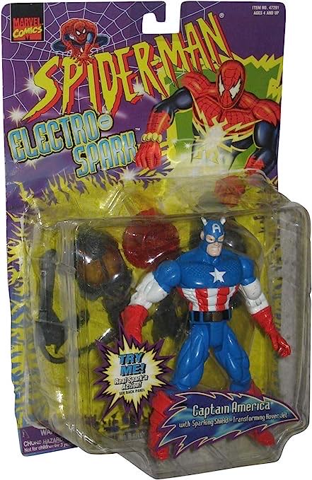 Captain America - Toy Biz (Spider-Man) action figure collectible - Main Image 2