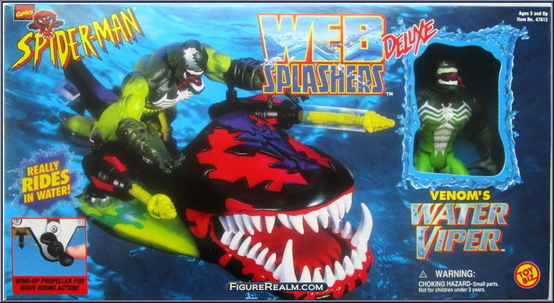 Venom [Water Viper - Green Fade] - Toy Biz (Spider-Man - Web Splashers) action figure collectible - Main Image 4