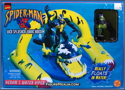 Venom [Water Viper - Black / Green] - Toy Biz (Spider-Man - Web Splashers) action figure collectible - Main Image 2