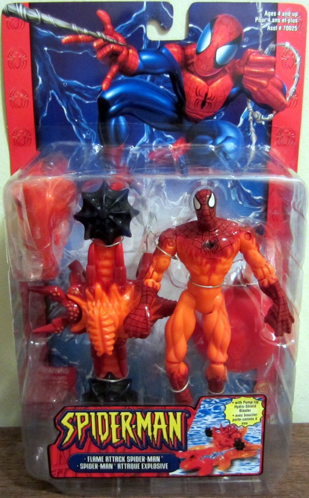 Spider-Man [Flame Attack] - Toy Biz (Spider-Man - Web Splashers) action figure collectible - Main Image 2