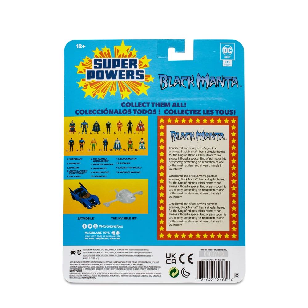 Mcfarlane Dc Super Powers Black Manta 4in Action Figure Toys - McFarlane Toys (Super Powers) (Super Powers) action figure collectible [Barcode 787926157932] - Main Image 4