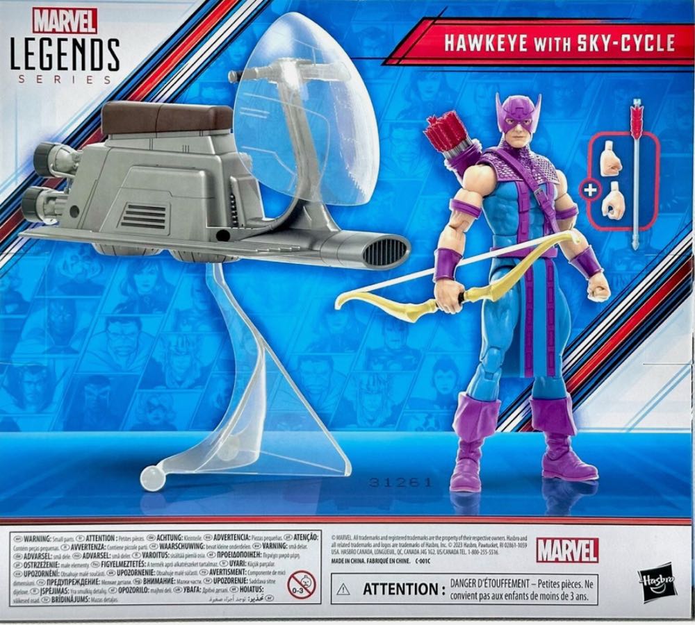 Hawkeye with Sky-Cycle Marvel Legends - Hasbro (Marvel Legends) action figure collectible [Barcode 5010996142665] - Main Image 7