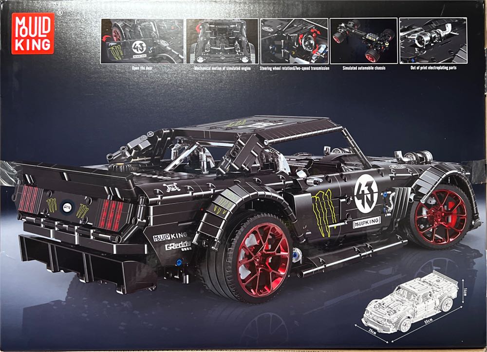 Mould King 13108 Mustang Hoonicorn Car Rc Models - Mould King action figure collectible [Barcode 6972316261083] - Main Image 2