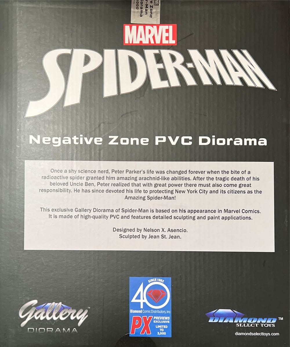 Marvel Gallery Negative Zone Spider-man Pvc Px Stat - Diamond Select Toys (Marvel) action figure collectible [Barcode 699788848081] - Main Image 3