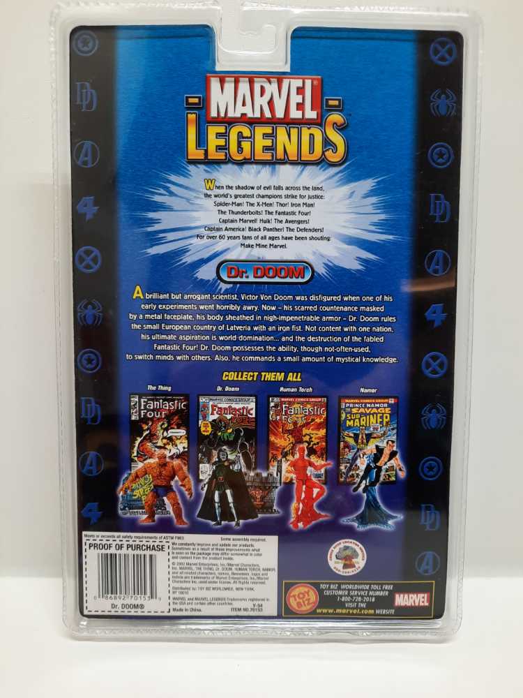 Doctor Doom (Doombot) - Toy Biz (Marvel Legends) (Marvel Legends) action figure collectible [Barcode 086892701539] - Main Image 2