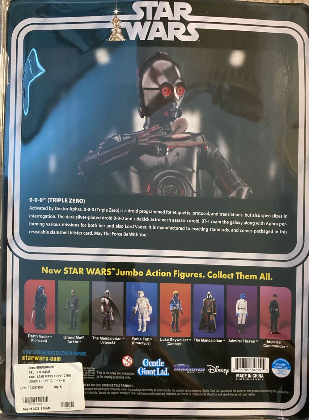 Triple-Zero Jumbo Figure - Gentle Giant LTD (Star Wars) action figure collectible [Barcode 699788846995] - Main Image 3