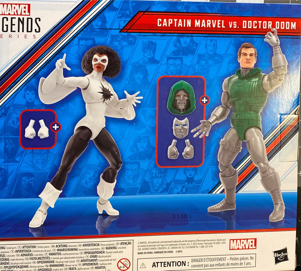 Captain Marvel Vs Doctor Doom - Hasbro (Marvel Legends Avengers: Beyond Earth’s Mightiest (2-Pack)) action figure collectible [Barcode 5010996142443] - Main Image 3