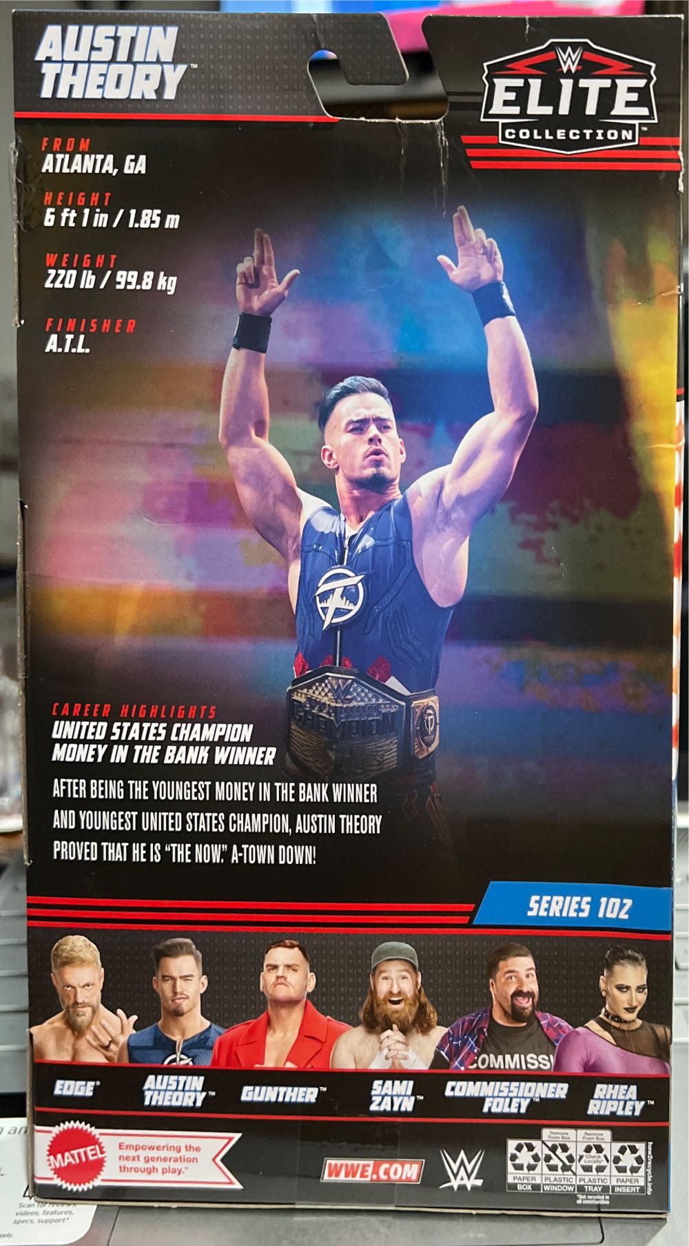 Austin Theory - Mattel Wwe (WWE) action figure collectible - Main Image 2