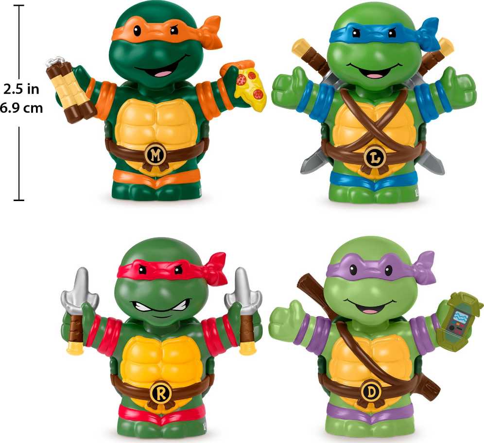 Teenage Mutant Ninja Turtles - Fisher Price (Little People Collector) action figure collectible [Barcode 194735163106] - Main Image 2