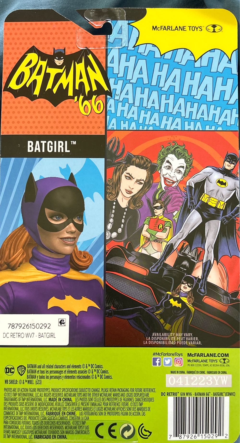 Batman ’66  Batgirl - McFarlane Toys (Batman ‘66) (DC Multiverse) action figure collectible [Barcode 787926150292] - Main Image 3