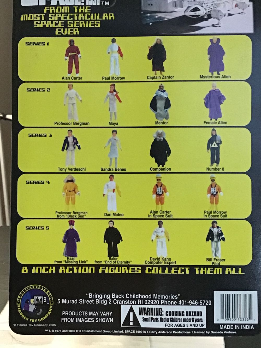 Space 1999 David Kano - Classic TV Toys (Space :1999) action figure collectible [Barcode 200500123531] - Main Image 2