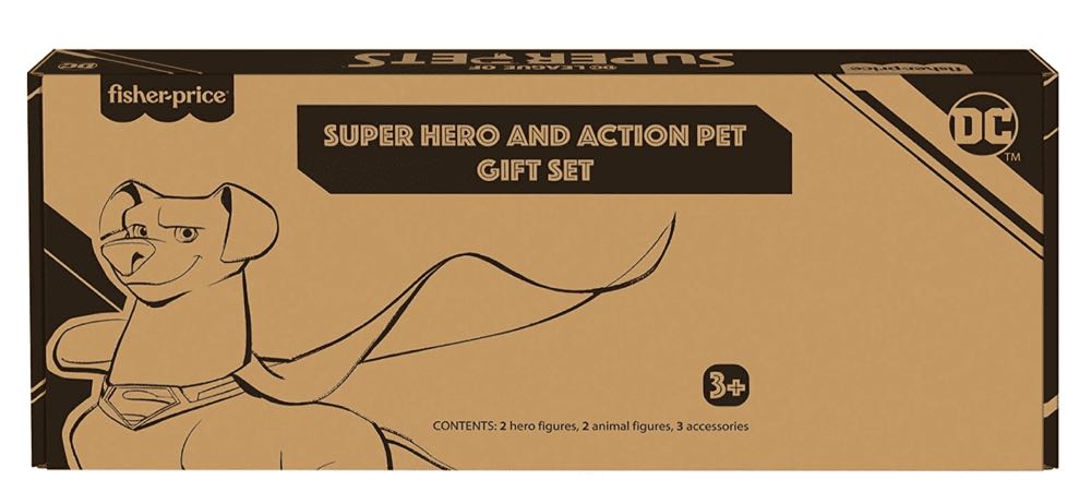 Fisher-price Dc League Of Super-pets Super Hero And Action Pet Gift Set With Batman Superman Krypto & Ace For Ages 3 Years  (DC League of Super Pets) action figure collectible [Barcode 194735111916] - Main Image 2