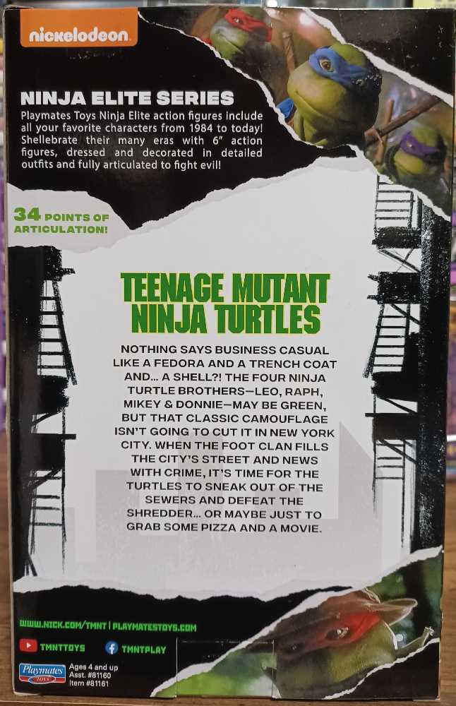 Playmates Teenage Mutant Ninja Turtles Ninja Elite Series:  Donnie In Disguise - Playmates (Teenage Mutant Ninja Turtles) action figure collectible [Barcode 043377811657] - Main Image 2