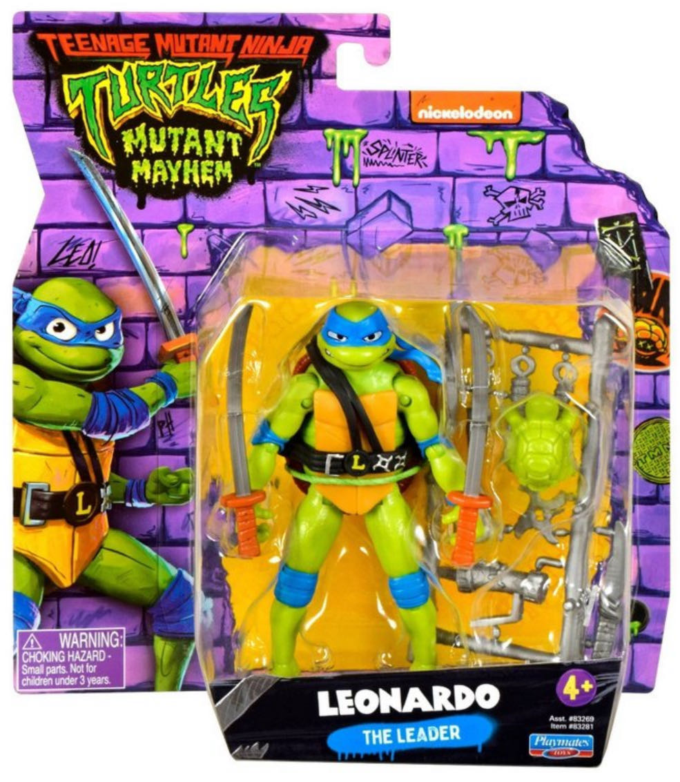 Leonardo - Playmates Toys (Teenage Mutant Ninja Turtles: Mutant Mayhem) action figure collectible - Main Image 2