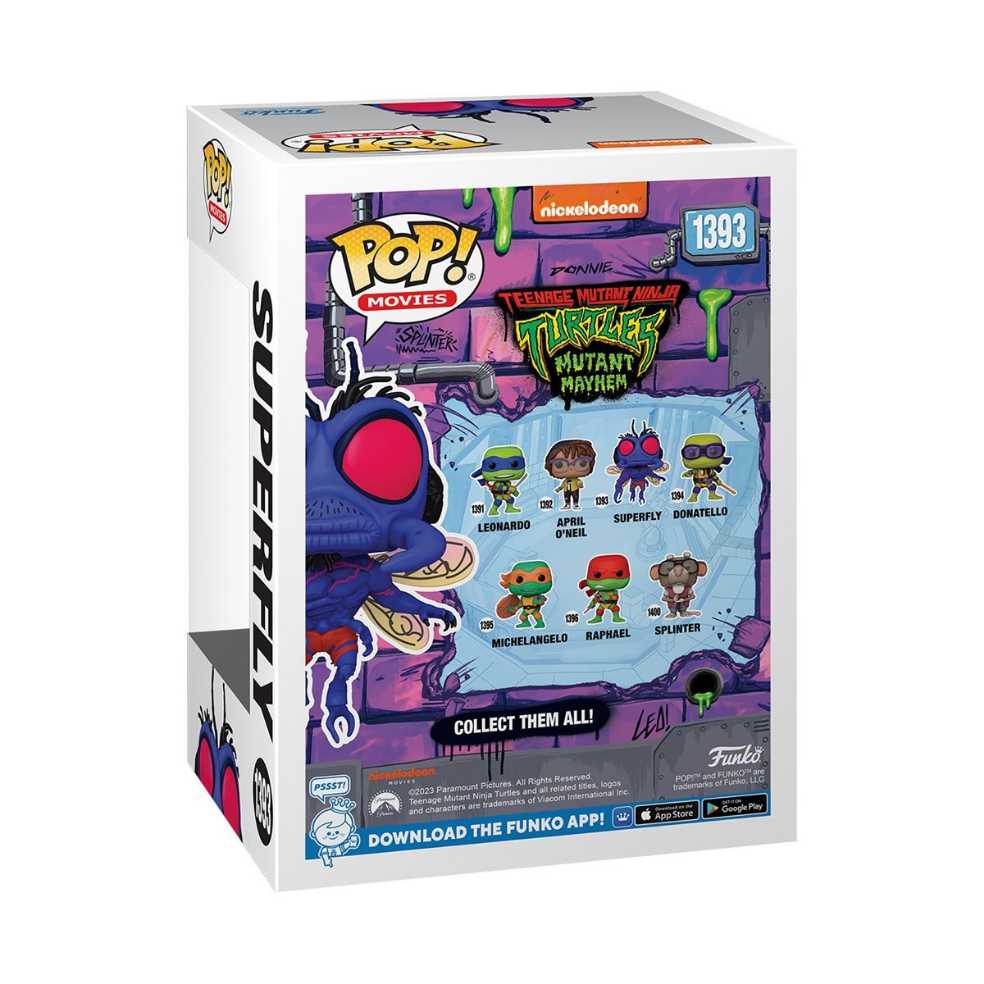 TMNT: Funko Pop! Teenage Mutant Ninja Turtles: Mutant Mayhem - Superfly #1393 - Funko Pop! Movies (Teenage Mutant Ninja Turtles: Mutant Mayhem) action figure collectible [Barcode 889698723343] - Main Image 2