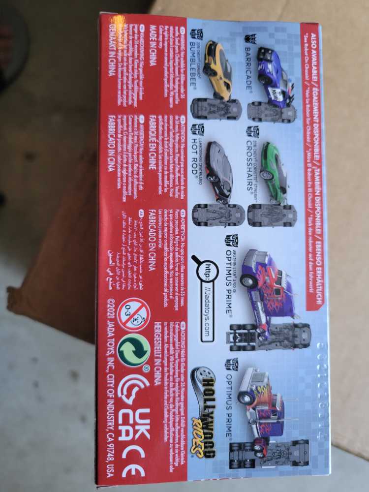 Jada Transformers The Last Knight 2016 Chevy Corvette Stingray Crosshairs - JADA TOYS, Inc. action figure collectible [Barcode 801310240786] - Main Image 3