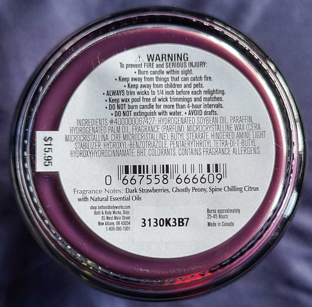 CANDLE: Halloween Bath & Bodyworks Ghoul Friend Single Wick 2023 - Bath & Bodyworks Candle (Halloween Candles) action figure collectible [Barcode 8601738666609] - Main Image 2