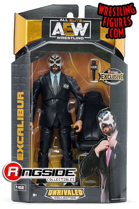 Excalibur [Ringside] - Jazwares (AEW - Unrivaled) action figure collectible - Main Image 2