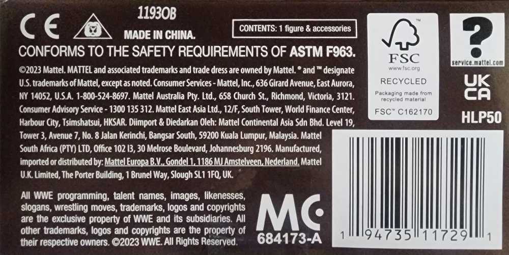 The Undertaker - City - Thugs (Thug) action figure collectible [Barcode 194735117291] - Main Image 4