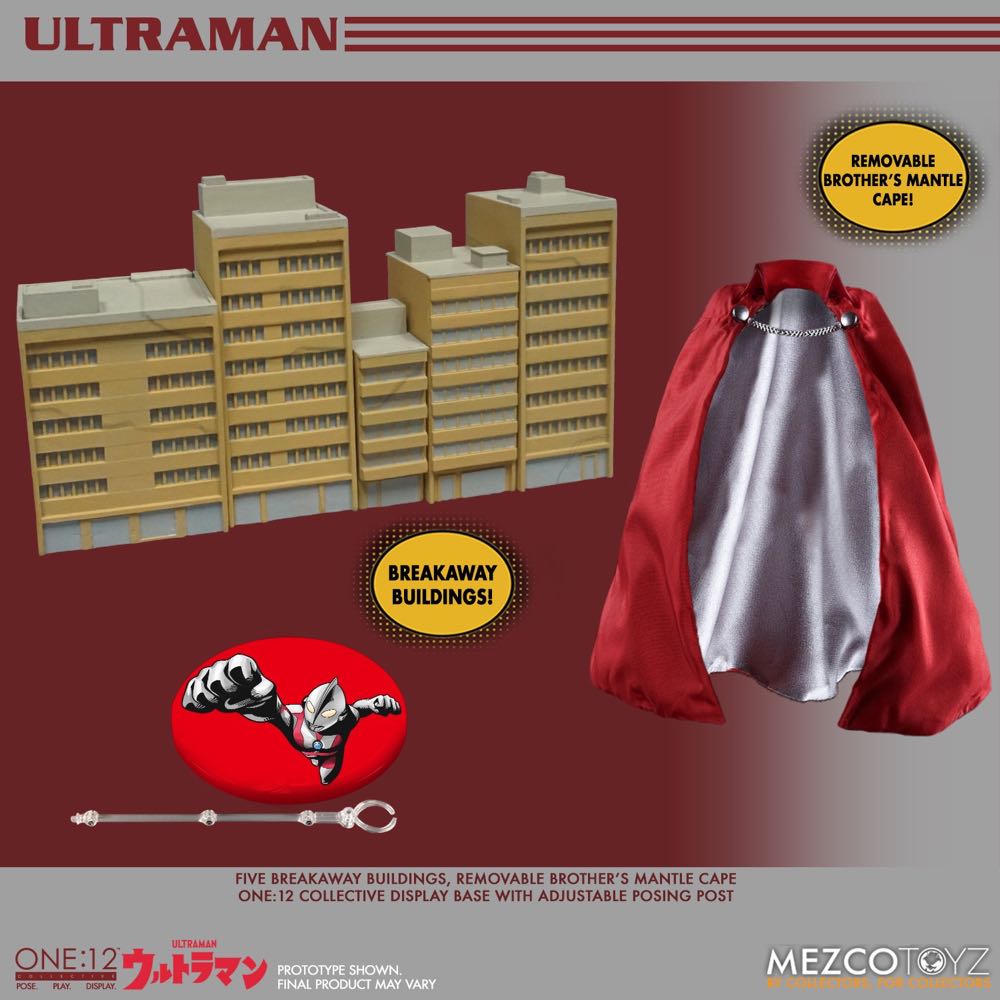 Mezco - One:12 Collective - Ultraman 6” Action Figure - Mezco Toyz (One:12 Collective - Ultraman) action figure collectible - Main Image 2