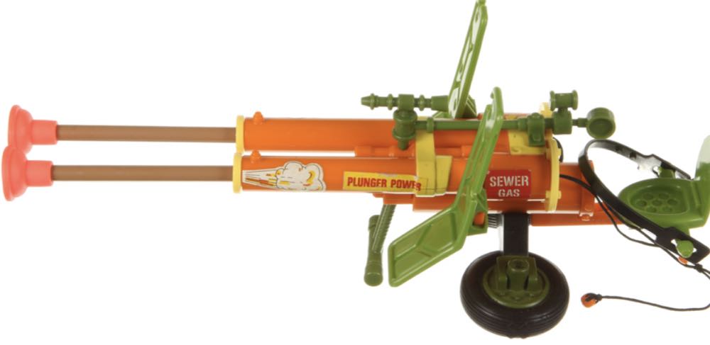 Teenage Mutant Ninja Turtles: Double Barreled Plunger Gun - Playmates action figure collectible - Main Image 2