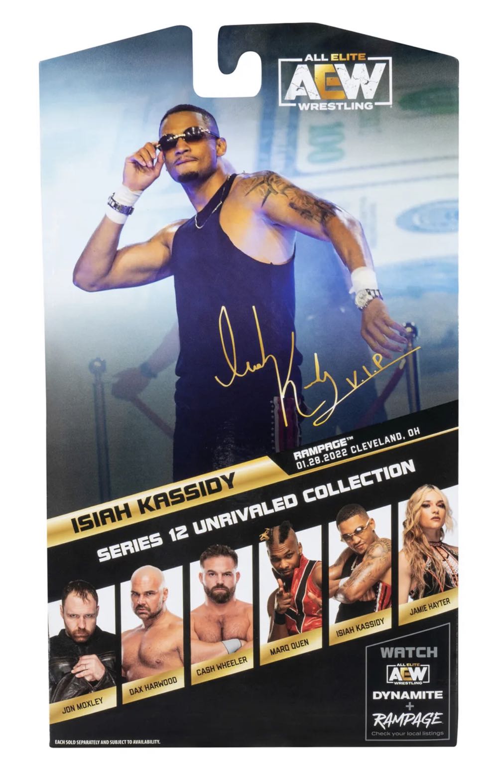 Isiah Kassidy - Unrivaled Collection Series 12 AEW - Jazwares (AEW Unrivaled) action figure collectible [Barcode 191726431138] - Main Image 2