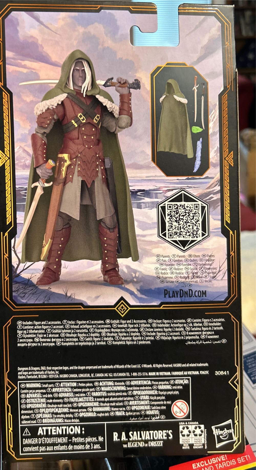 Drizzt Do’Urden - The Legend Of Drizzt - Hasbro - Pulse (Golden Archive) action figure collectible [Barcode 5010996121530] - Main Image 3