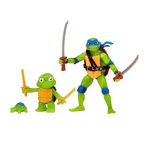 Playmates Teenage Mutant Ninja Turtles: Mutant Mayhem Leonardo-Making Of A Ninja - Playmates (Teenage Mutant Ninja Turtles) action figure collectible [Barcode 043377835813] - Main Image 1