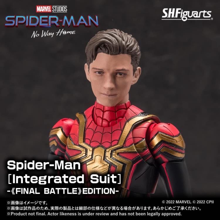 Spider-Man [Integrated Suit] (Final Battle Edition) - Bandai/Tamashii Nations (Spider-Man: No Way Home) action figure collectible [Barcode 4573102641649] - Main Image 3