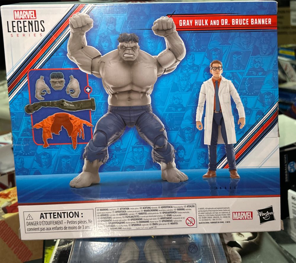 Gray Hulk and Dr. Bruce Banner - Marvel Legends (Avengers Beyond Earth Mightiest) - Hasbro Marvel Legends (Marvel Legends) action figure collectible [Barcode 5010996142597] - Main Image 3