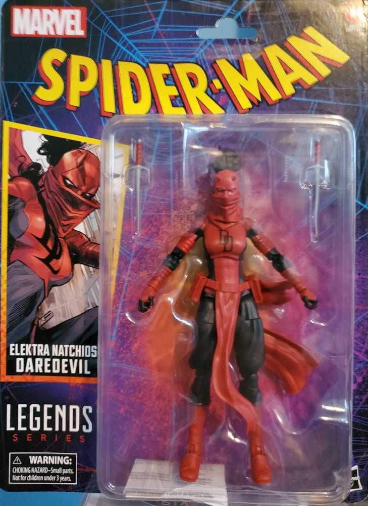 Daredevil (Elektra Natchios) - Hasbro (Marvel Legends Retro Spider-Man Series) action figure collectible [Barcode 5010994181277] - Main Image 2