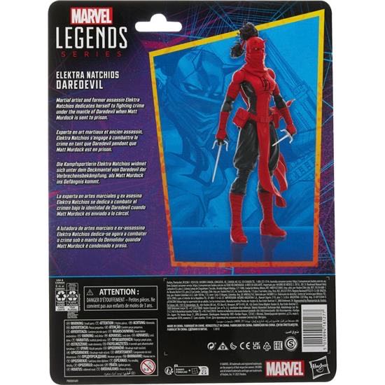 Daredevil (Elektra Natchios) - Hasbro (Marvel Legends Retro Spider-Man Series) action figure collectible [Barcode 5010994181277] - Main Image 3
