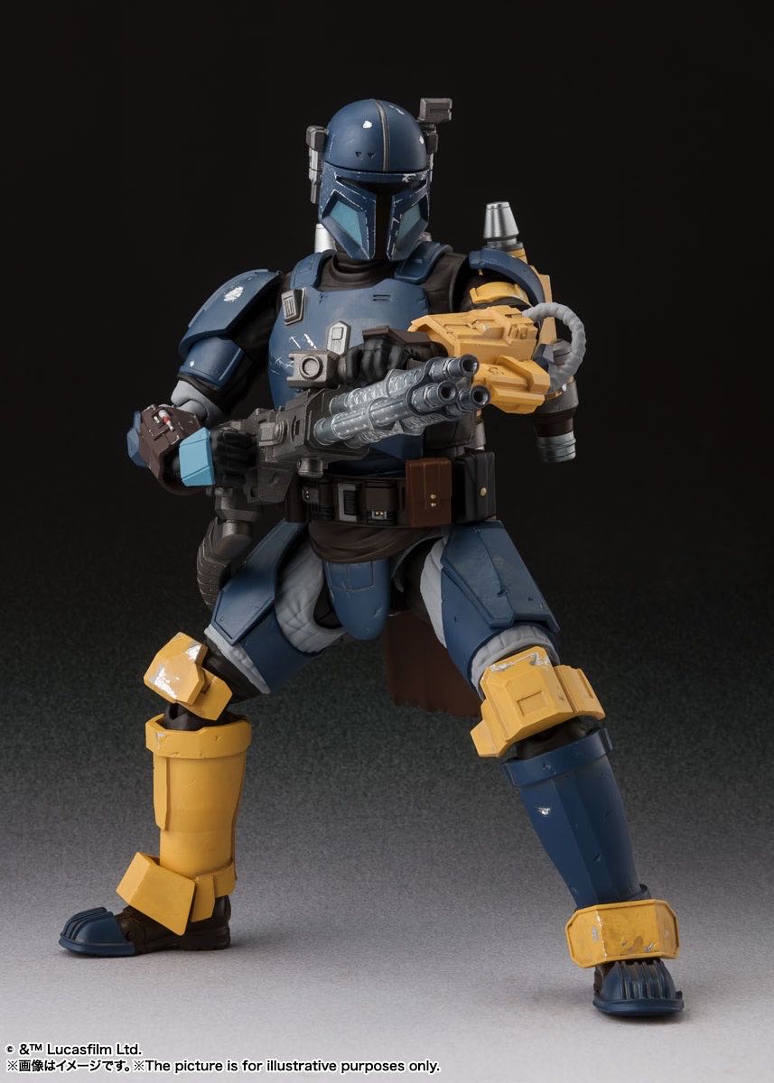 Bandai Tamashii Nations S.H. Figuarts Heavy Infantry Mandalorian (Paz Viszla) - Bandai Tamashii Nations (Star Wars: The Mandalorian) action figure collectible [Barcode 4573102609878] - Main Image 3