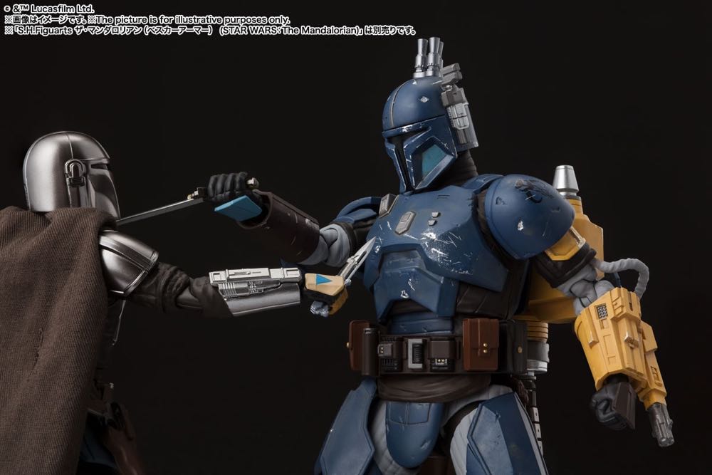 Bandai Tamashii Nations S.H. Figuarts Heavy Infantry Mandalorian (Paz Viszla) - Bandai Tamashii Nations (Star Wars: The Mandalorian) action figure collectible [Barcode 4573102609878] - Main Image 4