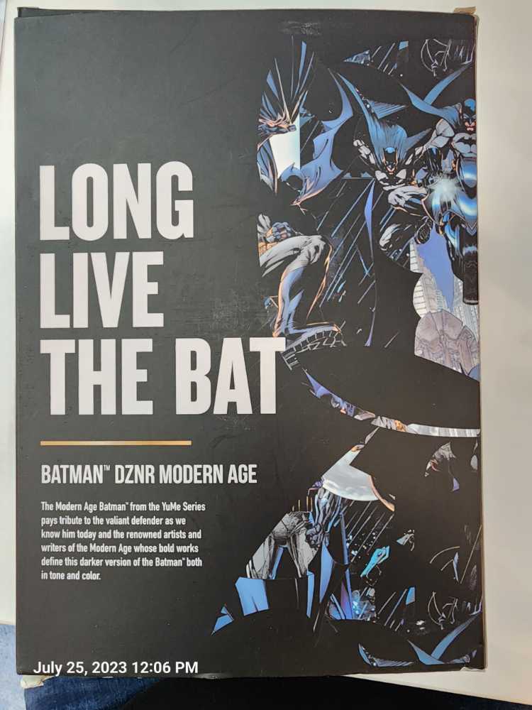 Batman Yume Dnzr Modern Age & Logo 7” Plush Box Edition Yu Me Broken Boxes  action figure collectible [Barcode 843309191426] - Main Image 3