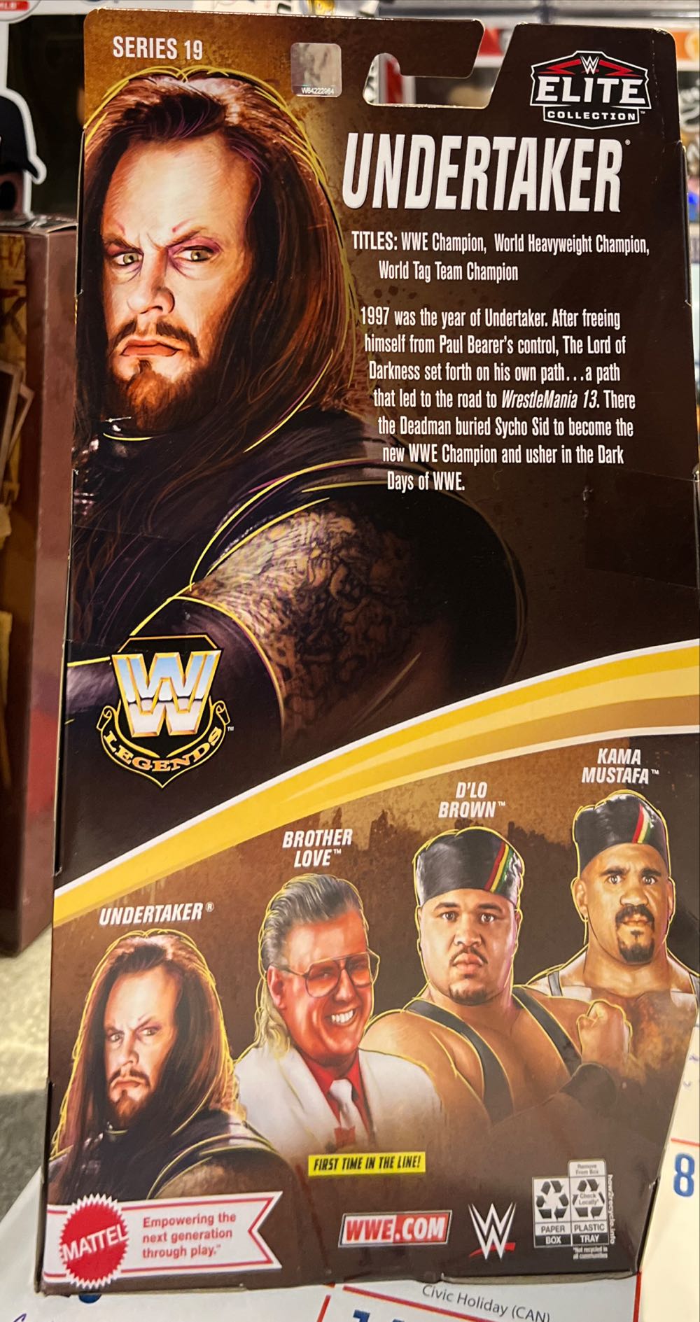 Undertaker - Mattel Wwe (WWE) action figure collectible - Main Image 2