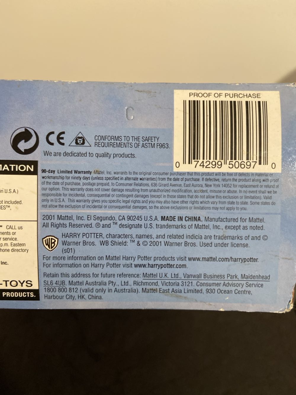 Powercaster Electric Spell-Casting Playset - Mattel (Harry Potter and the Sorcerer’s Stone) action figure collectible [Barcode 074299506970] - Main Image 3