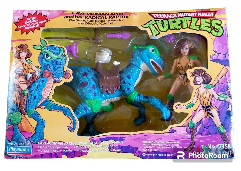 Teenage Mutant Ninja Turtles: Cave Woman April - Playmates (TMNT 1988-1997) action figure collectible - Main Image 2