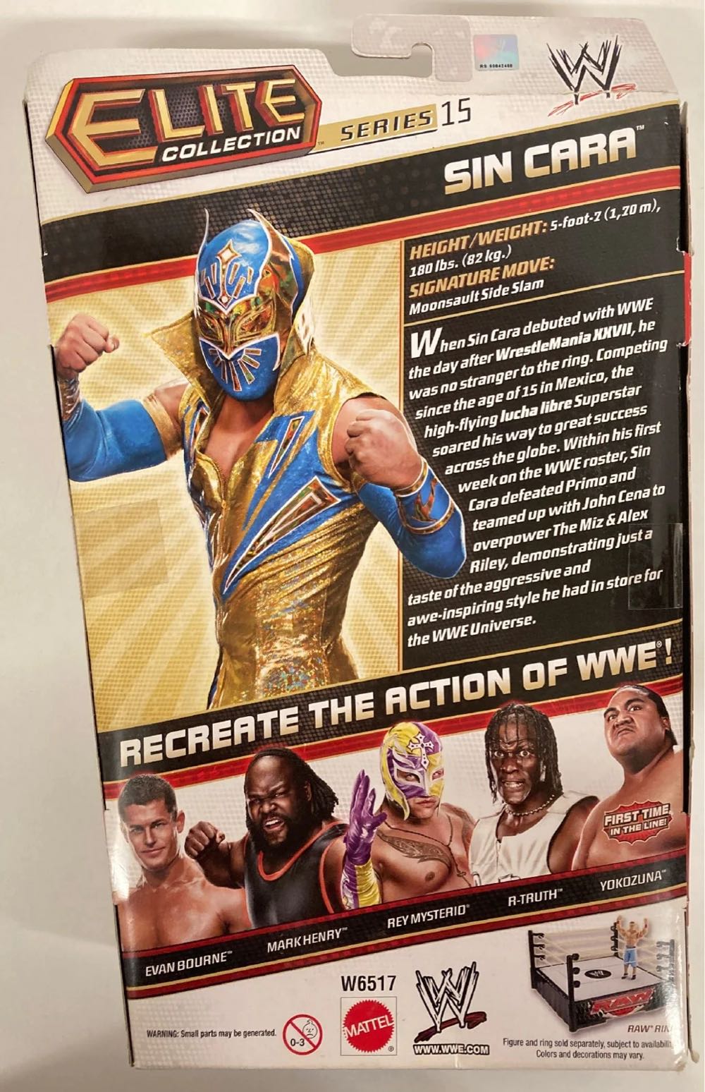 Sin Cara (Gold) - Mattel (WWE Elite Series 15) action figure collectible - Main Image 2