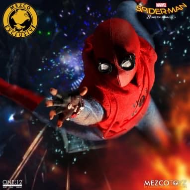 Spider-man Homemade Suit - Mezco ONE:12 (Spider-man Tom Holland) action figure collectible - Main Image 3