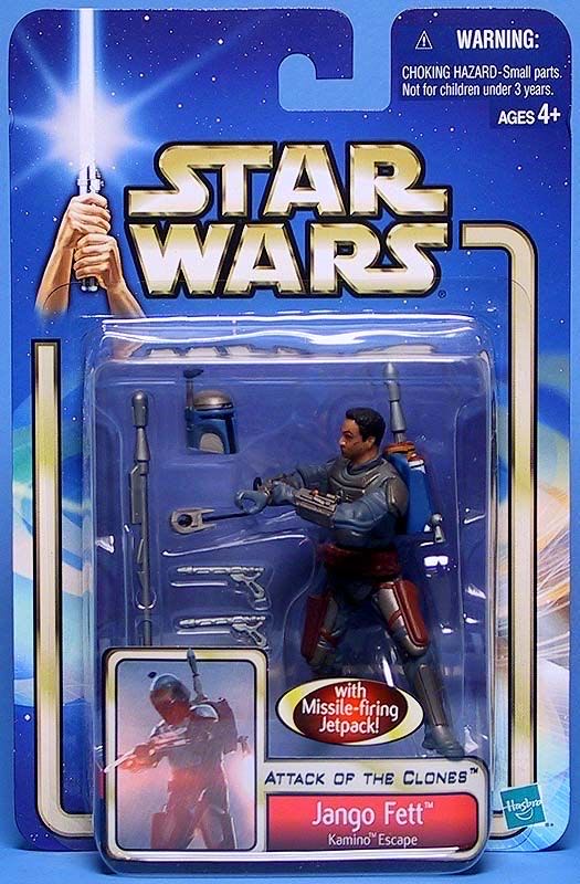 Star Wars: Jango Fett (Kamino Escape) (II-13) - Hasbro (Star Wars: Episode II: Attack of the Clones) action figure collectible - Main Image 2