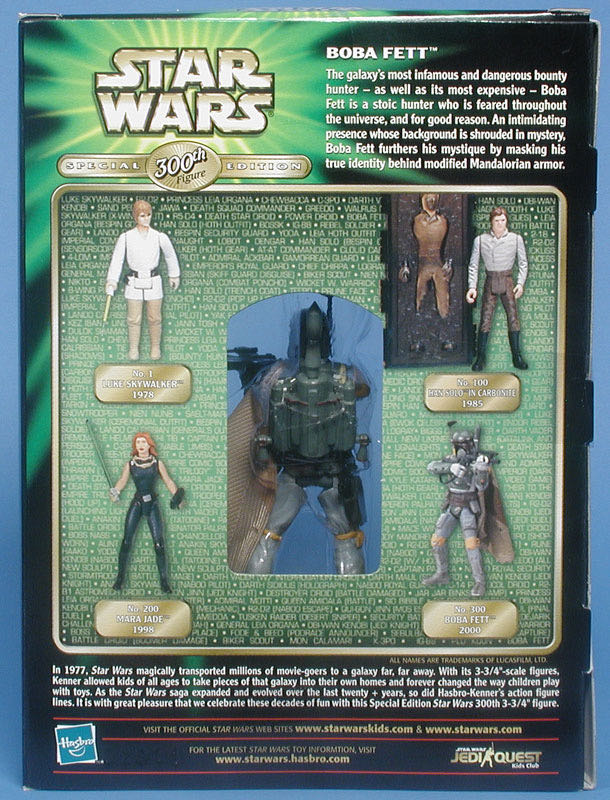 Star Wars: Boba Fett (300th Figure Special Edition) - Hasbro (Star Wars: Power of the Jedi) action figure collectible - Main Image 4