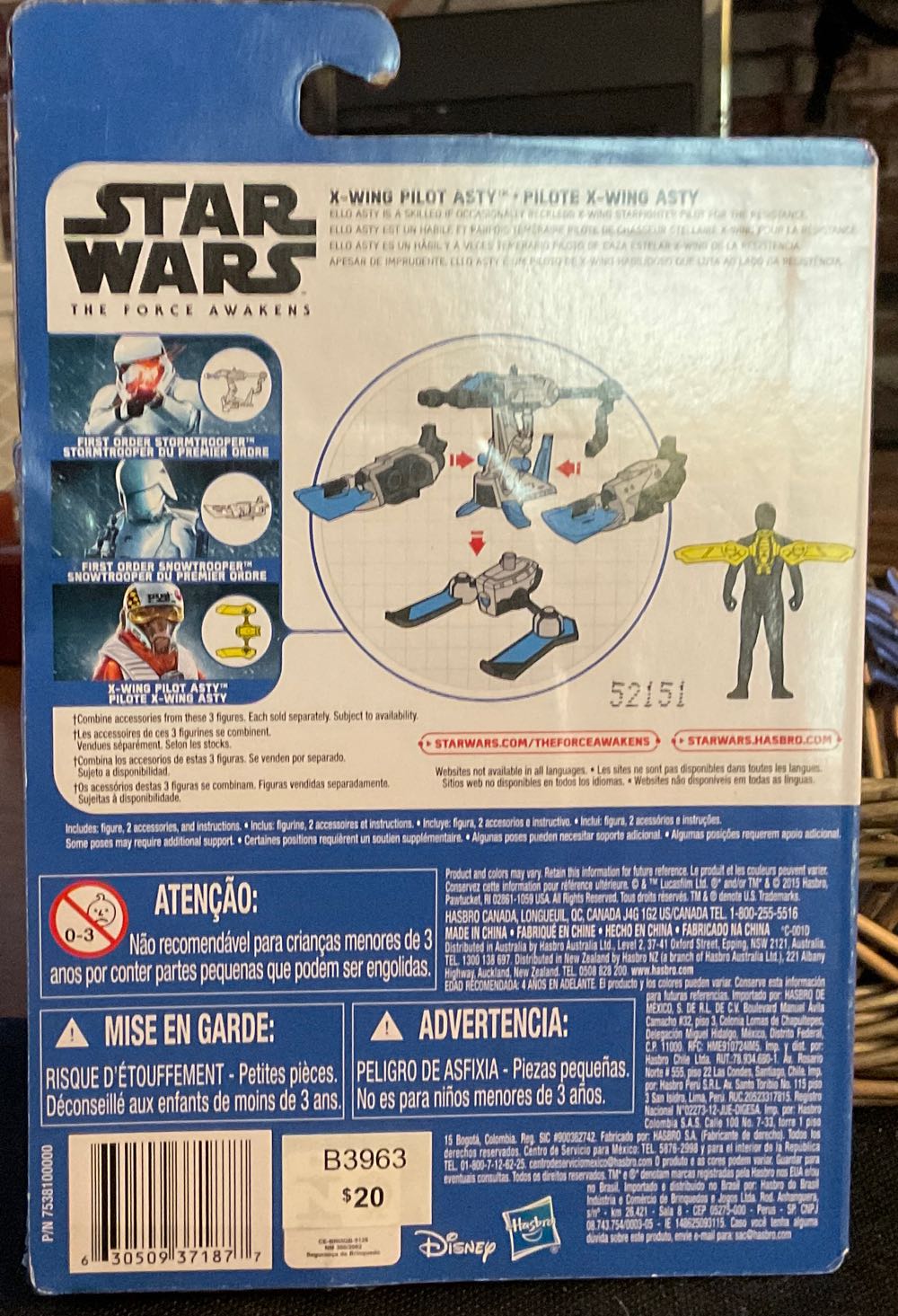 Force Awakens Collection - Xwing Pilot Asty - Disney/ Hasbro (The Force Awakens) action figure collectible - Main Image 2